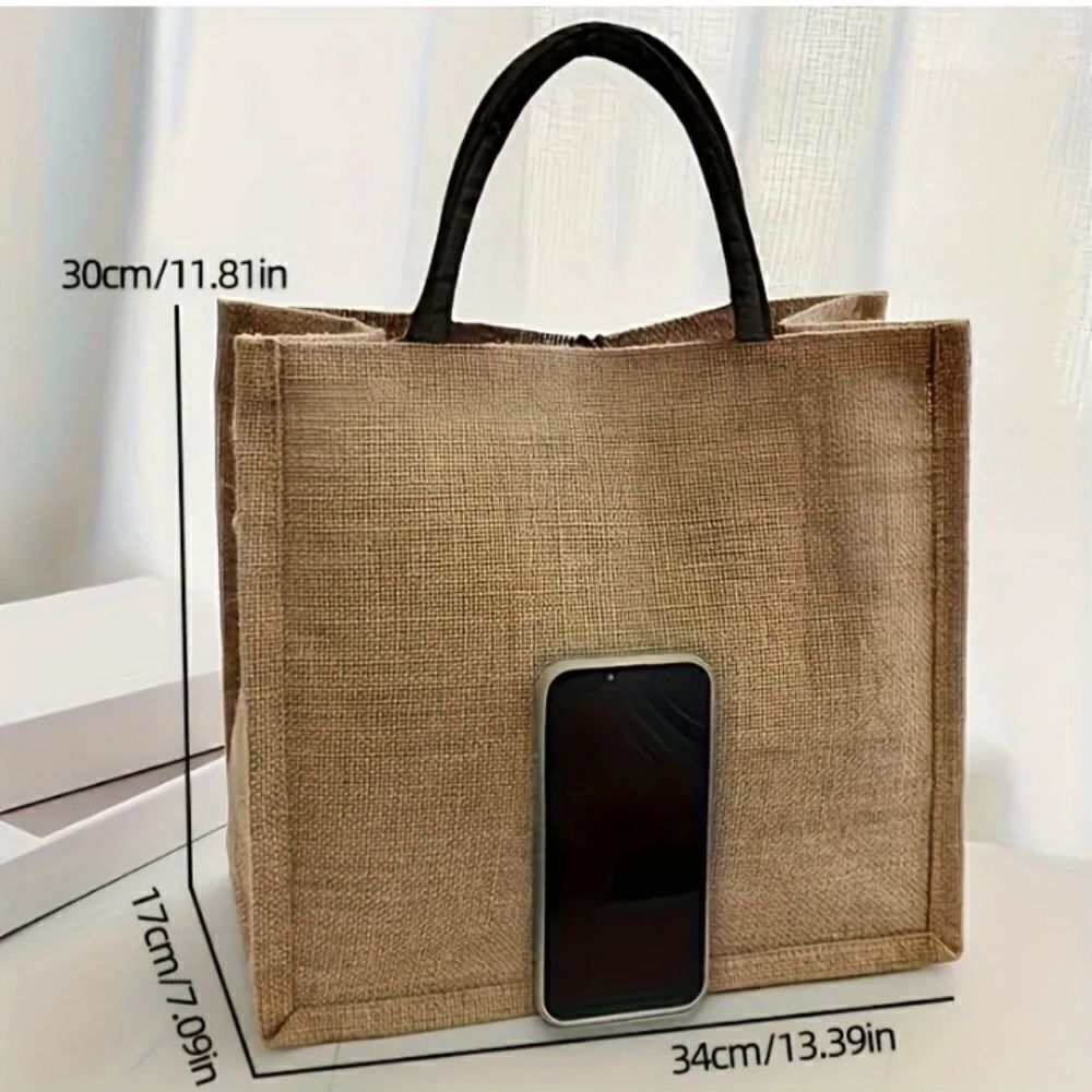 Better Day Burlap Bag - Picture 4 of 6